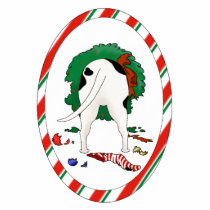 Nothin' Butt A Pit Bull Christmas Ornament photo sculptures