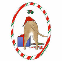 Nothin' Butt A Pit Bull Christmas Ornament photo sculptures