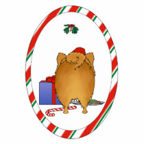 Nothin' Butt A Pomeranian Christmas photo sculptures