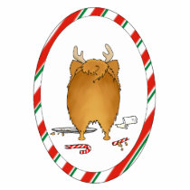 Nothin' Butt A Pomeranian Christmas photo sculptures
