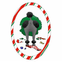 Nothin' Butt A Poodle Christmas Ornament photo sculptures