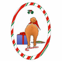 Nothin' Butt A Poodle Christmas Ornament photo sculptures
