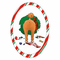 Nothin' Butt A Poodle Christmas Ornament photo sculptures