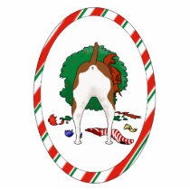 Nothin' Butt A Rat Terrier Christmas Ornament photo sculptures