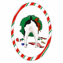 Nothin' Butt A Rat Terrier Christmas Ornament photo sculptures