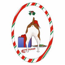 Nothin' Butt A Rat Terrier Christmas Ornament photo sculptures