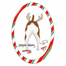 Nothin' Butt A Rat Terrier Christmas Ornament photo sculptures