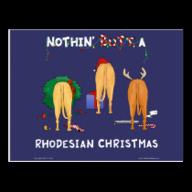 Nothin' Butt A Rhodesian Christmas postcards