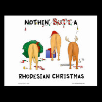 Nothin' Butt A Rhodesian Christmas postcards