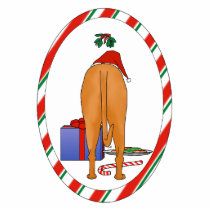 Nothin' Butt A Ridgeback Christmas Ornament photo sculptures