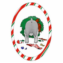 Nothin' Butt A Schnauzer Christmas Ornament photo sculptures