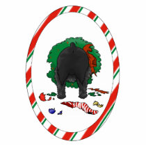 Nothin' Butt A Schnauzer Christmas Ornament photo sculptures