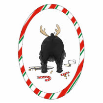 Nothin' Butt A Schnauzer Christmas Ornament photo sculptures