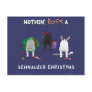 Nothin' Butt A Schnauzer Christmas Postcard