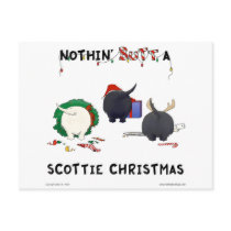 Nothin' Butt A Scottie Christmas Post Cards