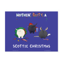 Nothin' Butt A Scottie Christmas postcards