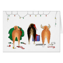 Nothin' Butt A Shiba Inu Christmas Greeting Cards