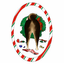 Nothin' Butt A Shiba Inu Christmas Ornament photo sculptures