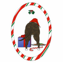 Nothin' Butt A Staffie Christmas photo sculptures