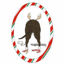 Nothin' Butt A Staffie Christmas photo sculptures