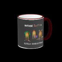 Nothin' Butt A Vizsla Christmas mugs