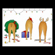 Nothin' Butt A Vizsla Christmas postcards