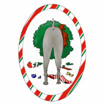 Nothin' Butt A Weimaraner Christmas Ornament photo sculptures