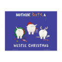 Nothin' Butt A Westie Christmas postcards by NothinButtDogs Nothin' Butt A Westie Christmas postcards