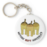 Nothin' Butt Airedales Keychain