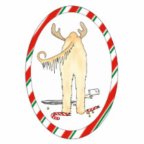 Nothin' Butt An Afghan Christmas Ornament photo sculptures