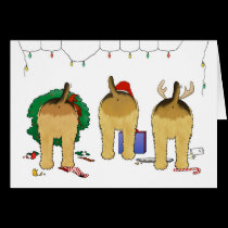Nothin' Butt An Airedale Christmas Greeting Card cards