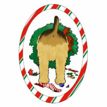 Nothin' Butt An Airedale Christmas Ornament photo sculptures