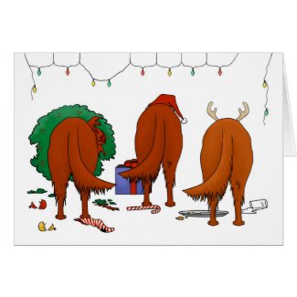 Nothin' Butt An Irish Setter Christmas Cards