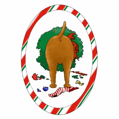 Nothin' Butt An Irish Terrier Christmas Ornament Photo Sculpture by NothinButtDogs