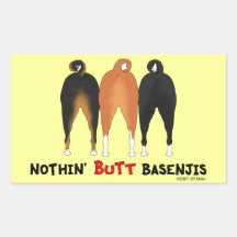 Nothin' Butt Basenjis Sticker