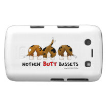 Nothin' Butt Basset Hounds Blackberry Cases