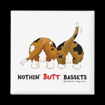 Nothin' Butt Bassets magnets