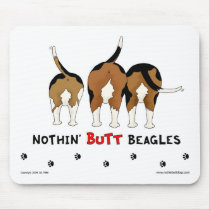 Nothin' Butt Beagles Mousepad by NothinButtDogs Nothin' Butt Beagles Mousepad