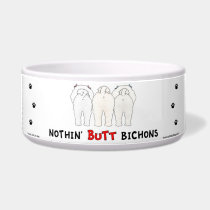 Nothin' Butt Bichons pet bowls