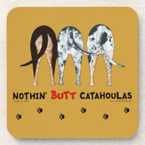 Nothin' Butt Catahoulas cork coasters