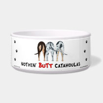 Nothin' Butt Catahoulas pet bowls