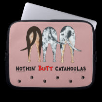 Nothin' Butt Catahoulas laptop sleeves