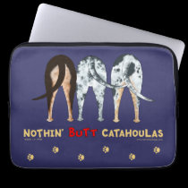 Nothin' Butt Catahoulas laptop sleeves