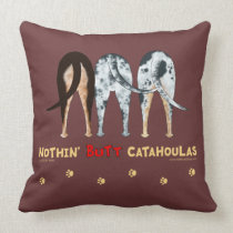 Nothin' Butt Catahoulas pillows