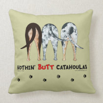 Nothin' Butt Catahoulas pillows