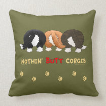 Nothin' Butt Corgis pillows