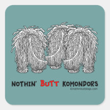 Nothin' Butt Komondors Stickers