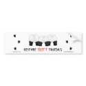 Nothin' Butt Pandas Bumper Sticker bumper stickers