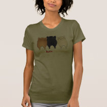 Nothin' Butt Pomeranians Dark Shirt t-shirts