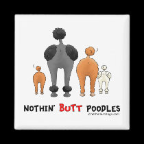 Nothin' Butt Poodles magnets